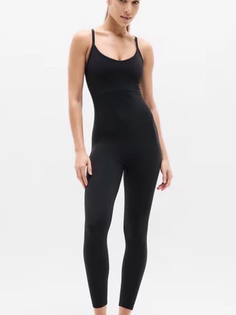 NWT never worn! Athleta Black Transcend 7/8 Strappy Bodysuit size small & tall